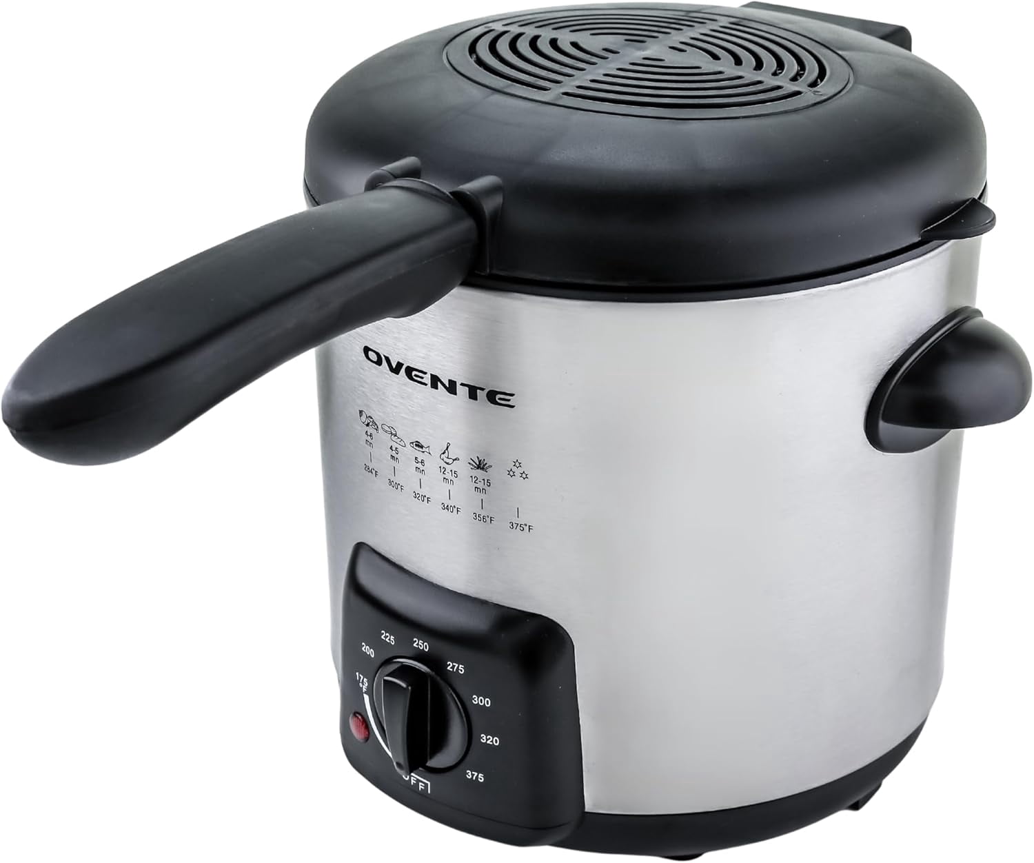 Farberware 2QT Stainless Steel Deep Fryer with Detachable Basket