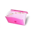 thumbnail image 2 of Lightahead LA-7557 Expanding File Folder with handle and insert button with 12 pockets, Pink, 2 of 2