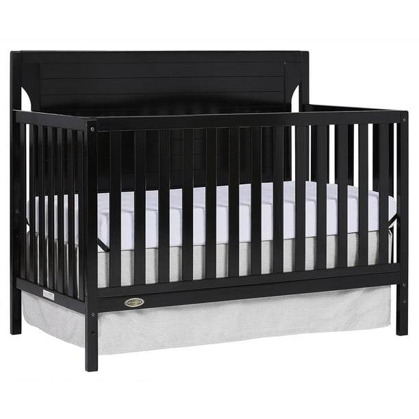 Dream On Me Cape Cod 5 in 1 Convertible Crib, Black
