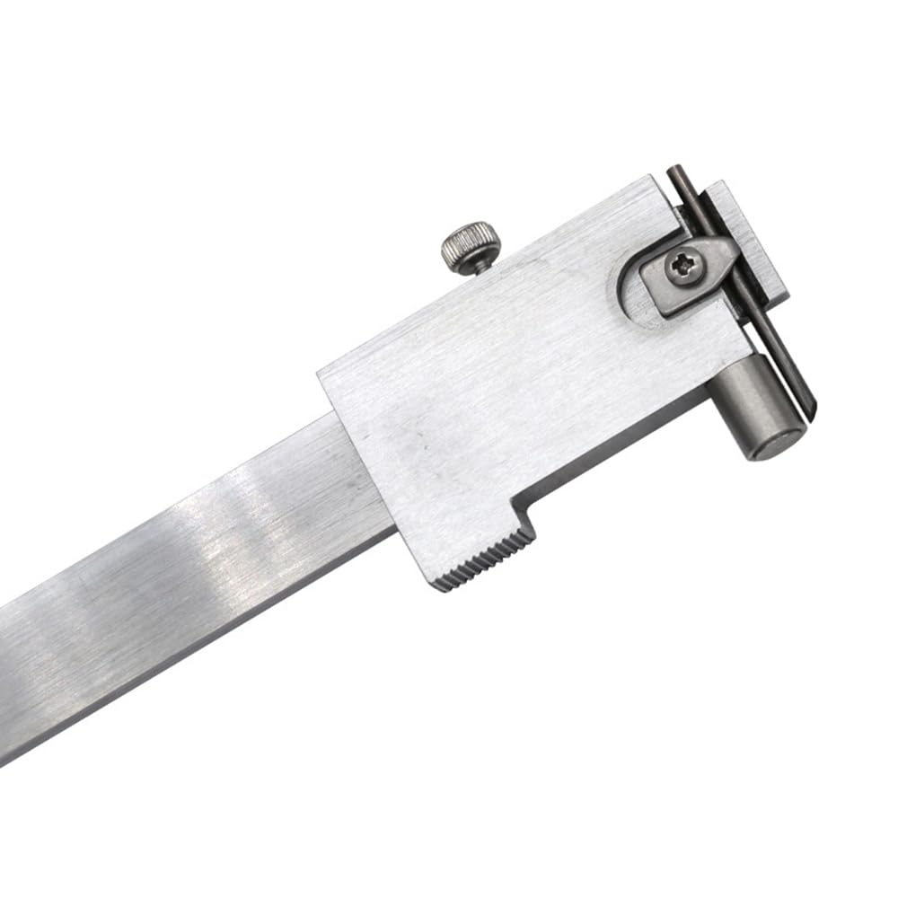 Vernier Caliper 0-7.8 Inch Stainless Steel Parallel Marking Vernier Caliper With 2 Needles, Clear Scale, Polished Marking Gauge Measuring Tool marking vernier caliper 0-200