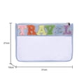 thumbnail image 2 of Bolsa de cosméticos con letras, bolsa de maquillaje transparente de PVC versátil, organizador cosmético impermeable, 2 of 9