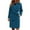 D-Blue, variant on 2025 Women's Autumn Winter Vintage Girls Wool Blend Coat Solid Color Button Up Butter Blend Winter Jackets Stand Collar Wool Coat