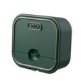 thumbnail image 4 of RUNROTOO 1Pack Wallmounted Soap Dish Drain Waterproof Design Green PP for Shower, 4 of 7