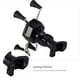 thumbnail image 2 of 1pc Moto Soporte para manillar de bicicleta Soporte antirrobo para agarre manual Soporte para teléfono móvil de 6 garras (negro, estilo de manillar, sin cargo), 2 of 6