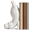 Hippo Bookends-white-B- A1, variant on Hippo Bookends, Heavy Resin Acrobatic Hippo Bookends Ends Book Ornament Creative Hippo Notebook Holder Farmhouse Cool Modern Small for Various Types of Books(1 PCS White)