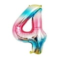 thumbnail image 4 of GOOHOCHY Number Four Balloon Gradual Change Color Decor Aluminium Film Balloon for Birthday Party Gathering (42 Inch), 4 of 8