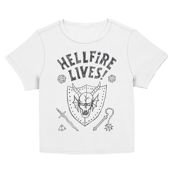 Juniors Stranger Things Hellfire Lives T Shirt