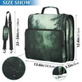 thumbnail image 2 of FORMRS Zipper Binder with Shoulder Strap 1.5-inch Ring 500 Sheet Capacity File Bag, Green Forest, 2 of 5