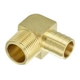 thumbnail image 3 of Brass Hose Barbed Elbow Fitting 1 Pack 3/4" Barb x 3/4" NPT Male 90 Degree Brass, 3 of 6