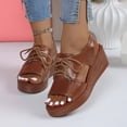 thumbnail image 2 of Xucatan Women's Floral Embroidered Up Wedge Sandals, Peep Toe Espadrille Slippers with Side Cutouts, Chunky Platform Thick Sole Casual Summer Shoes, Versatile Design for Beach Outdoor Gift, 2 of 9