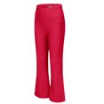 thumbnail image 4 of Juslio Girls Pants Solid Casual 6-16Years Pocket High Waist Bottom Nine Cent Can Be Wearing Outward Pink, 4 of 9
