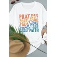 thumbnail image 4 of ABPHQTO Camiseta blanca con estampado de palabras inspiradas en Have Faith para mujer, 4 of 5