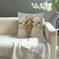 thumbnail image 4 of BAOPAI Adorable Alpaca Printed Pillowcase with Embroidered Details and Floppy Ears - Soft Squishable Filling for Cozy Comfort Machine Washable Good for Bed Sofa or Reading Decor, 4 of 6
