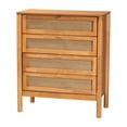 thumbnail image 5 of Baxton Studio Jenn Brown Wood Japandi 4-Piece Queen Size Bedroom Set, 5 of 14