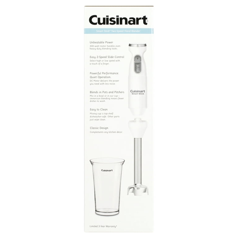  Cuisinart Hand Blender, Smart Stick 2-Speed Hand Blender-  Powerful & Easy to Use Stick Immersion Blender-for-Shakes, Smoothies,  Puree, Baby Food, Soups & Sauces, Red, CSB-175RP1