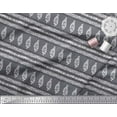 thumbnail image 2 of Soimoi Modal Satin Fabric Stripe,Swirl & Floral Block Print Sewing Fabric Yard 42 Inch Wide, 2 of 2