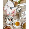 thumbnail image 4 of Pink Flower Kitchen Dish Towels for Drying Dishes Set of 2, Spring Floral Butterflies Birds Farmhouse Waffle Weave Microfiber Hand Tea Bathroom Towels Quick Dry & Absorbent Towel 15.7x23.6, 4 of 7