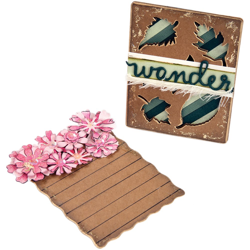 Sizzix Thinlits Die Set 4PK 662811 Flowers and Leaves Journaling