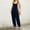 Blue, variant on Baqcunre Jumpsuits for Women Women's Sleeveless Overalls Jumpsuit Solid Summer Wide Leg Bib Pants Bottons Jumpsuit Romper with Button Pockets Jumpsuits for Women Dressy One Piece Jumpsuits for Women