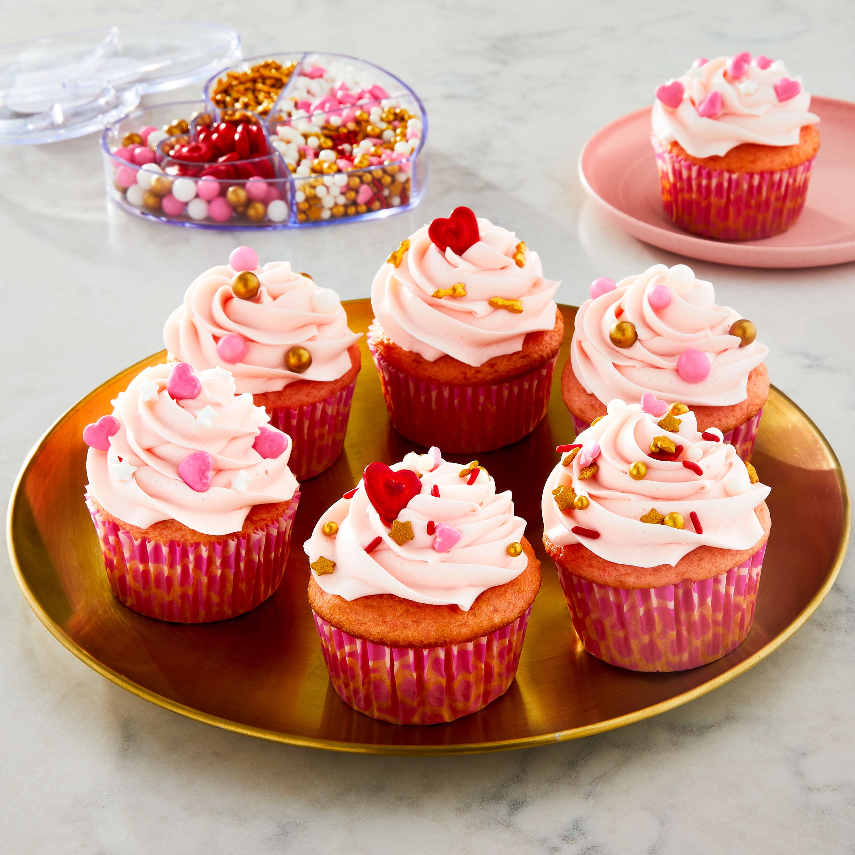 Great Value Cupcake Liners, Pink, 75 Count