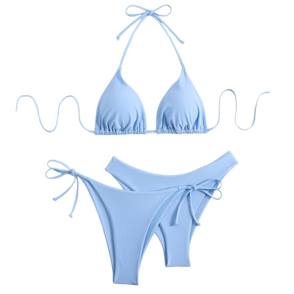 Ticikt Women String Triangle Bikini Set Swimsuit Two Piece Bathing Suit Cheeky Swim Suit Swimwear 2026 Fashion