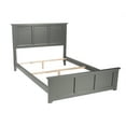 thumbnail image 4 of Traditional Full Bed Frame with Footboard - Classic Bedroom Furniture, Grey Finish, 78"x57.75"x44.25", 4 of 10