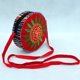 thumbnail image 1 of Bolso de lona con bordado de girasoles de estilo étnico, bolso de hombro redondo en diagonal con girasoles de arcoíris, 1 of 6
