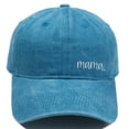 thumbnail image 4 of Baseball Hat Distressed Embroidered Letter Summer Soft Top Adjustable Outdoor Ball Caps Blue One Size, 4 of 4