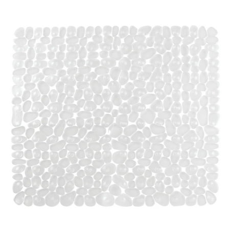 iDesign Pebblz Square Clear Shower Mat