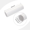 thumbnail image 2 of Unique Bargains PVC Rigid Round Pipe 57mm ID 63mm OD 20cm/8' Length White High Impact for Water Pipe, Crafts, Cable Sleeves, 2 of 6