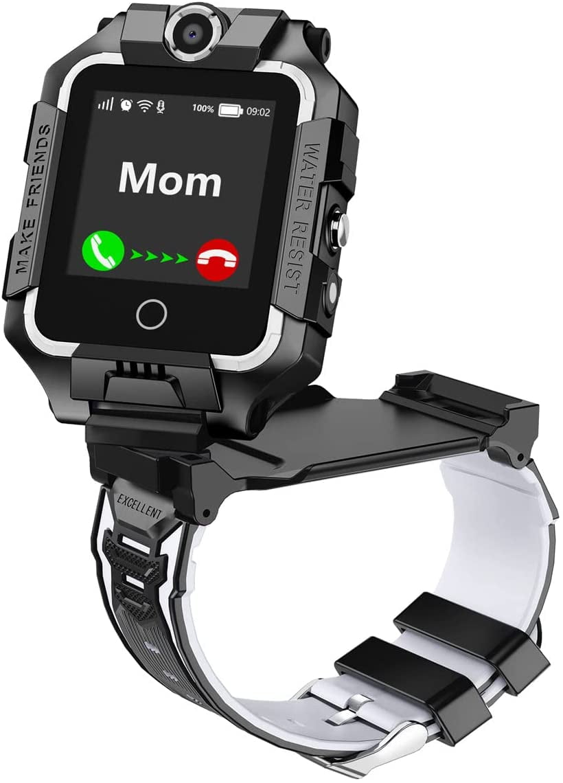 4G Kids Smart Watch for Boys Girls Liftable Waterproof Safe
