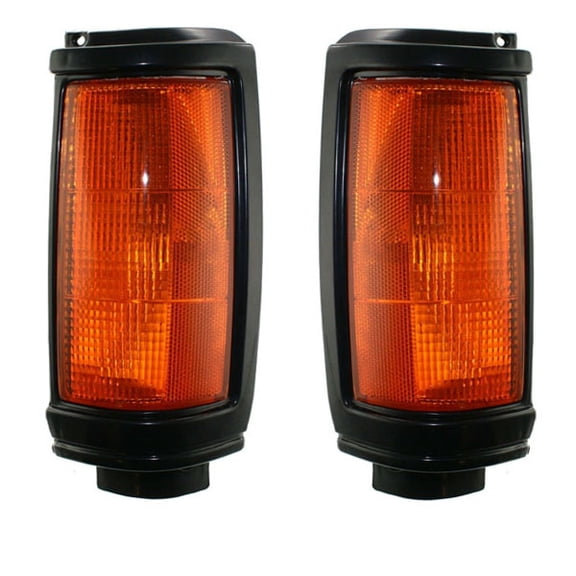 For 87-96 Ram Pickup & Mighty Max Corner Turn Signal Park Light Lamp Set Pair