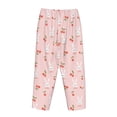 thumbnail image 5 of Xecao Rabbit And Cherry Women's Straight Lounge Pajama Pants: The Epitome of Relaxed Sleepwear, 5 of 9