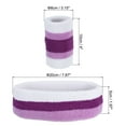 thumbnail image 2 of Uxcell 2 Sport Wristbands & 1 Headband Set Cotton Absorbent Athletic Sweatband White, Purple, 2 of 6