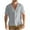 Gray#07, variant on Handshe Men Casual Buttons Beach Print Turndown Short Sleeve Shirt Blouse