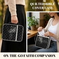 thumbnail image 4 of ZUXONGSY Cross Lion Print Bible Cover for Women Quilted Bible Carrier God Is Within Her ChuZU Bag with Handle Christian Gift for Work, 4 of 7