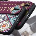 thumbnail image 2 of Compatible with iPhone 13 Pro max Case [6.7"] Protective Case Silicone Wrist Strap Band with Pattern Ultra Slim Shockproof Soft Gel Cover Wristband Bumper Skin Design for iPhone13 Promax (Triangle), 2 of 5