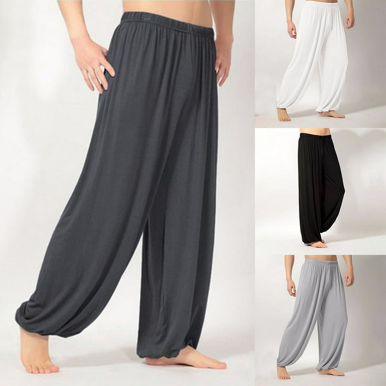 100% Cotton White Kung Fu Martial Arts Tai Chi Pant Trousers XS-XL