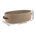 thumbnail image 2 of Yvsxxv Woven Storage Basket With Double Handles Cotton Rope Basket Toy Storage Organizer for Living Room Baby Nursery Drawer, 2 of 7