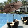 thumbnail image 1 of Costway Parasol de Terrasse de 2,74 m (9 Pi) en Acier Inclinable avec Manivelle, Couleur Beige., 1 of 10