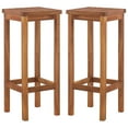 thumbnail image 1 of vidaXL Bar Chairs 2 pcs Solid Acacia Wood, 1 of 5
