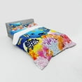 thumbnail image 3 of Ambesonne Fish Bedding Set 3 Pcs, Fish Coral Reefs, Twin, Multicolor, 3 of 3