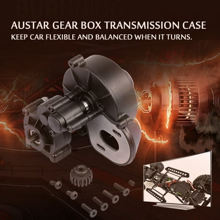 AUSTAR Gear Box Transmission Case for 540 motor and 1/10 Axial SCX10 RC