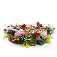 thumbnail image 6 of Pink Peony Wreath Spring Wreath for Front Door, Artificial Flower Wreath Spring Winter Wreath for Indoor Outdoor Wedding Wall Outdoor Home Wreath Decor, 6 of 9