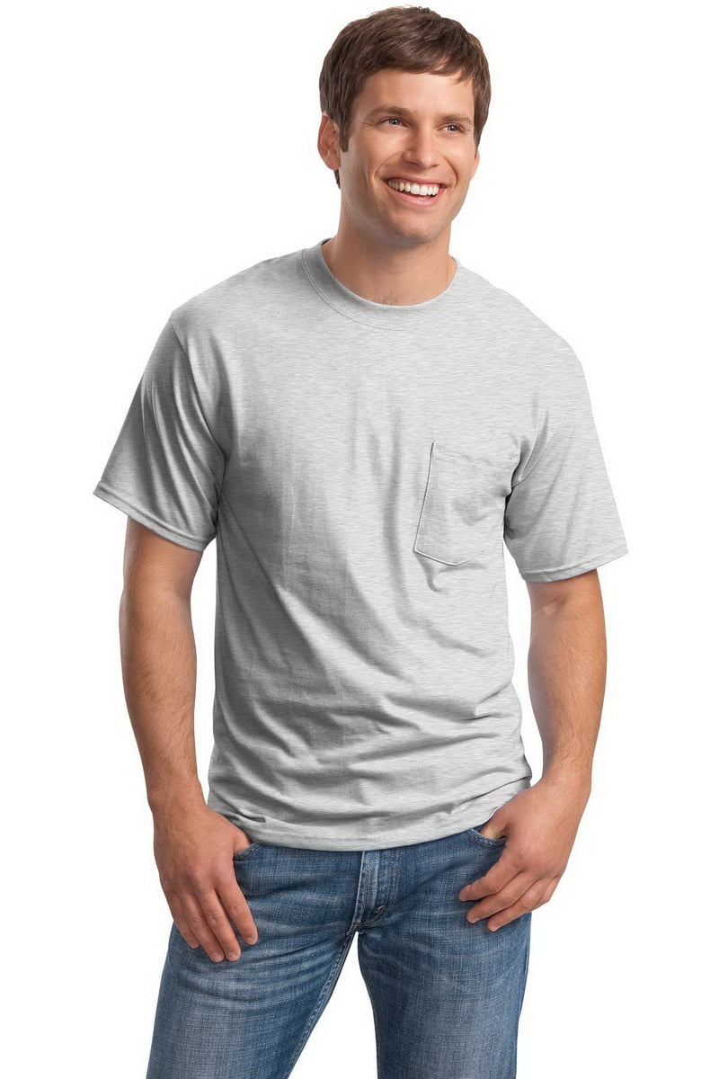 Hanes Beefy-T 100% Cotton 6.1-Ounce T-Shirt with Pocket 5190-Ash*-XL ...