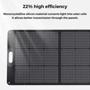 OUPES 100w Solar Panel Solar Generator Portable Foldable Power Station Camping RV