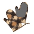thumbnail image 4 of A Pair Of Heat Insulation And Anti-Perm Gloves 7×11in Thick Anti-Perm Palm With Silicone Piece Lanyard Design Is Easy To Hang Sandybrown Buffalo Plaid Check Tartan Scotland_2, 4 of 8