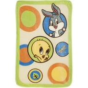Baby Looney Tunes - Tweety Circles Luxury Plush Throw