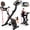 Brown, variant on HARISON Foldable Exercise Bike 350 lb Capacity, 4 in 1 Magnetic Stationary Bikes for Home with 16-Level Resistance and Bluetooth, Magnetic X-Bike with LCD Monitor & Back Support
