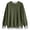 Army Green, variant on Round Neck Women's Sweatshirt Leopard Print Two Piece Style Pullover Sweatshirt Hoodless Sweater(Grey,S)